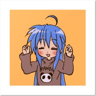 panda sweater izumi konata / lucky star Posters and Art